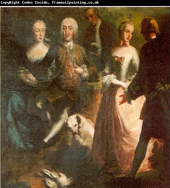 Joseph Esperlin Engagement of Maria Josepha Grafin von Waldburg-Friedberg-Scheer (1731 - 1782) and her cousin, Prince Joseph Wenzel von Furstenberg (1728 - 1783) in 1